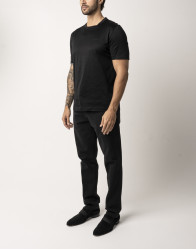 Castello d'Oro Black T-shirt 100% Cotton Regular Fit thumbnail 1